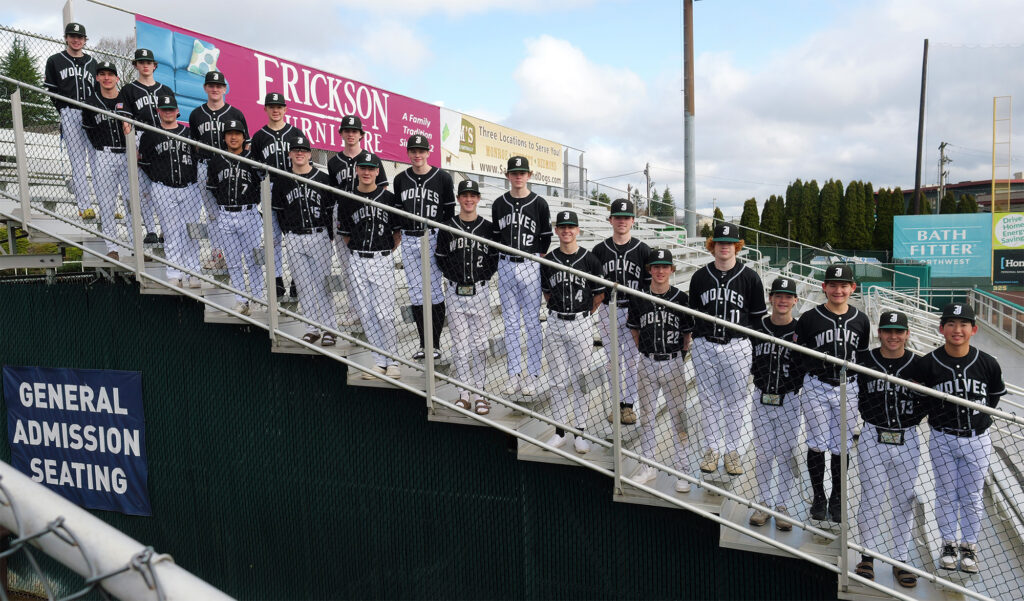 Jackson High School Varsity on the Railing at Funko Field